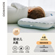Sohiwoo Baby Shaping Pillow 0-6 Months Sleeping Round Head Pillow Corrects Newborn's Head Shape Breathable Prevents Flat Head Deviation Color Matching White Blue Upgraded Antibacterial and Anti-mite Style 40x29x9cm