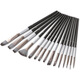 15 Nylon Haarkunstpinsel schwarze weiße Nylon Haar Aquarell