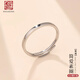 Old silversmith simple aperture silver ring girls Valentine's Day gift s925 silver glossy ring live mouth men's ring couple ring