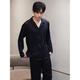 GPHF Japonais Luxury Luxury Men's Pyjamas Summer Ice Silk Silk à manches longues Suit Men's 2025 Nouveaux vêtements à domicile haut de gamme 6626 Straight Men's Style L (100-125Jin [Jin est égal à 0,5 kg]))