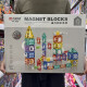 Shiying Magnetic Feet Building Bloc Couleur Boule Assemblage magnétique Assemblage magnétique Assemblage d'aspiration magnétique Toy en pierre absorbant le fer Child 3527 Hongxing Magnetic Feet 163PCS