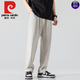 Pier Cardan Leinenhose Herren Frühling und Herbst Dünne Freizeithose Herren Baumwollwäsche Hosen gerade Weitbein Hosen Lose Harem Hosen Trendy 3xl