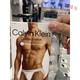 
Calvin KleinCK Men's Elastic Double Cube Comfortable Breathable Wound Thong Panties Three Pairs NB2623-001 Black 3 S