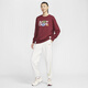 Nike (Nike) Spirit Snake Welcome Series Women's Fashion Super Loose Sweatshirt Automn Oversize Style HV8462 677 Team Red XL