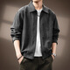 Back to Explore American Outdoor Commuting Lyocell Jacket Men's 2025 Spring and Autumn New Loose Retro Light Top Jacket Men's Gray XL (140-160Jin Jin is equal to 0.5kg)