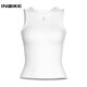 INBIKE cycling sweatshirt women's quick-drying vest short-sleeved top sweat-absorbent breathable road cycling bottoming shirt white vest S
