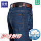 Romon high-end autumn and winter jeans men's high waist trousers thick loose straight middle-aged business casual pants men 3889 models Zhonglan [Summer] Thin style [waist 2 feet 2] 29