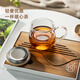 Yihutea (YIHUTEA) tea cup glass tea set thickened drinking cup tea water separation cup with filter high temperature resistant men and women tea mug bamboo lid tea cup 400ml