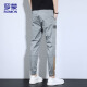 
ROMON (ROMON) pants for men summer loose ties casual pants for men sports pants trendy brand sweatpants for men gray XL