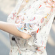 Sichuanshe Vestido floral de cuello en V francés para mujeres 2025 Summer Nuevo estilo Cerrándo