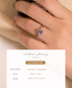 VINKENZHANG retro French light luxury exquisite dreamy blue purple natural tanzanite 925 sterling silver ring ring