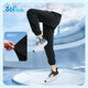 
361 children's clothing children's trousers 25 summer boys and girls breathable elastic skin-friendly sports knitted trousers black 140