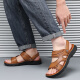 Huili Sandals Herren Fußschuhe vielseitige Männerschuhe Strandschuhe atmungsaktive Hausschuhe WSL (WZ) -1390 Gelbbraun 40 40