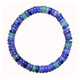 Shiyi Natural Tanzania Tanzanite Plate Beads Single Circle Bracelet Heart of the Ocean Jewelry Purple Sapphire Crystal Bracelet Gift for Women (W7) Approximately 4.5-4.9mm