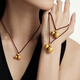 Chow Tai Fook Hammer Muster Fuzhu Kürbis Gold Anhänger Seil (Arbeitsgebühr: 1020 Preis) EOF1484 Full Gold ca. 8,45G
