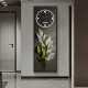 Xiaoxiao Painting Zhong Family Daye Dayuan Entrance Decoration Drawing Clock Wall Clock Living and Dial Light Dial Corridor Wall Light Hanging DQ6198 [Dial No Light Style] 35 inches [30*90cm]