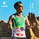 Jordan Feiying Sports Vest Men's Summer Breathable Quick-Drying Breathing Jade Marathon Running Vest Jia Oren and the same style Green Lotus Print XL