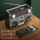 Dili full-band radio for the elderly 2024 new high-end semiconductor retro old-fashioned plug-in card U disk antenna elderly broadcast rechargeable portable Bluetooth speaker retro black radio/Bluetooth speaker/plug-in card/U disk
