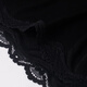 Sous-vêtements en soie mince sibérienne pour les femmes 100% de mûrier de soie de mûrier en dentelle sexy pantalon boxeur respirant de grande taille noire foncé 3884 m [poids de référence 90 ~ 105 Jin [Jin est égal à 0,5 kg]]]