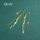Qlady Tassel Earrings Feminine 925 Silver Needle Earrings Women's Niche Unique High-end Light Luxury Earrings Birthday Gift