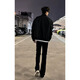 Digada Black Willow Scimitar Jeans Frühling und Herbst Neues Cleanfit American High Street Micro Flare Hosen DFFS-701 Black 2xl