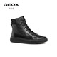 Chaussures féminines Geox 2025 Automne confortable Couleur solide décontractée Daily Martin Boots D46xfc noir C9999 37