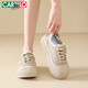 
Katile crocodile women's shoes for summer breathable big toe shoes mesh hollow sports and casual shoes for women 1584 Khaki 37