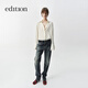 Edition elite wardrobe series 2025 spring new hand-beaded mulberry silk light luxury French shirt milk white M