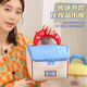 Jialifang Cute House Makeup Bag Women's Large Capacity 2025 New Portable Travel Portable Storage Bag Blue 1
