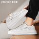Yierkang zapatos oficiales zapatos para hombres 2025 Nuevo primavera de deportes informales transpirables zapatos blancos blancos para hombres con altura que mejora los zapatos de tablero clásico 825 blanco caqui 44