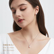 Haitong Internet celebrity milk bottle model 18K gold Aurora seawater Akoya pearl pendant single fashion necklace women's clavicle chain Aurora beads 8-8.5mm