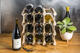 J.K. Adams Wooden Stackable Modular Wine Rack 12 Bottles Gray Solid Wood Expandable Kitchen Storage Natural Pins Stable Design American Country Style