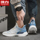 Huili Casual Chaussures pour hommes et femmes 2024 Spring and d'été Nouvelles baskets en filet Couple respirant chaussures de course chaussures polyvalentes wxyjs-1294 vert foncé 39 hommes
