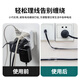 Liantuo Self-adhesive fixed wire clamp buckle 10mm snap wire clip wire clip wire handle wire winder solid wire nail with fixed seat cable strap Transparent 32 pieces C200C