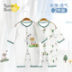 Tiptoe Duck (Tiptoe Duck) baby clothes, newborn summer thin onesie baby underwear, close-fitting pajamas, little hippo 2 pieces 66cm
