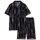 Langsha Bingsi Pajamas Men's Cool Summer Short Sleeve Shorts Suit Summer Large Size Outdoor Teen Home Clothes