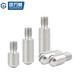 Guwanji 304 acero inoxidable GB 831 Rosca externa de una sola paleta Cilíndrica Paso sin cabeza Tornillo Piñón Pin de eje M2-M12 Cabeza redonda M6X8 (M5X6) [5 piezas]