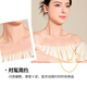Mengjinyuan 18K gold necklace O-shaped chain, versatile clavicle chain, k-flavin chain, you can return more or less to make up a birthday gift for your girlfriend. O-shaped chain 45cm - about 1.84g