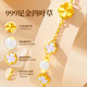 The authentic 999 foot golden four-leaf clover bracelet for women with light luxury gifts for their wife’s birthday gifts for girls Valentine’s Day [Seven warehouses shipment] The full gold four-leaf clover bracelet for women
