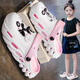 Bumblebee Girls Hole Chaussures Summer 2025 Nouveau sandwich à la plage pour enfants moyen et grandes enfants fille baotou imperméable les pantoufles d'été blanc 24
