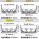 XMSJ ALEY DE ALUMINUM ALUMINUM ALUMINUM CABLE CABLE DE ALUMBIO CABLE DE CABLE DE ALUMENTA JGW3-13567 Cable Clamp Clava de abrazadera AL CLAMP CLAMP AL CLAMP CLAMP AL CLAMP CLAMP AL CLAMP AL CLAMP AL CLAMP AL CLAMP AL CLAMP CLAMP JGW (3) -3 Diámetro exterior del cable (50-70)