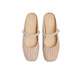 Tianmeiyi Mules Schuhe mit hoherhängender Frauen Sandalen Einkaufszentrum Gleiche französische Bag-Toe-Halbschneide 2025 Sommer BK841BH5 Pink (Schafkin) empfohlen, eine größere Größe 37 zu nehmen 37