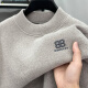Laorentou Plus Séter de cuello de cuello de terciopelo en terciopelo para hombres en otoño e invierno de mediana edad y hombres jóvenes en cálido suéter de camisa de base de punto interno tendencia de hombres 9859 negro 4xl recomendado 185-210Jin [Jin equivale a 0.5 kg]