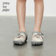 
jnby by JNBY Jiangnan Buyi Children's Clothing Lightweight Casual Sports Shoes Splicing Feel Comfortable Spring and Summer Boys and Girls Children 6O4M12860 673/Gray Powder Size 32 (Shoe length and inner diameter 206mm)