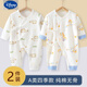 迪士尼（Disney）装新生儿衣服0-6月纯棉春秋季宝宝哈衣爬服打底婴 5347心想事成+5348恐龙汽车 66cm 66 【建议12-15斤】