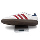 Adidas Clover men's and women's casual shoes 2025 Autumn Samba OG retro pharmacy shoes casual comfort sneakers IH4881/bright white/deep indigo/victory red 37