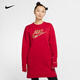 耐克（NIKE）新款卫衣女装夏季休闲运动保暖防风中长款连帽套头衫长袖上衣 CU3661-687  M