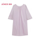 Adore spring and summer silk moist pajamas for women with mulberry silk and comfortable to wear short-sleeved home nightgown AM44A841 purple pink L5B S 160