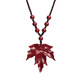 Pu Lian official cinnabar pendant golden branches, jade leaves, maple leaf necklace, key chain, mobile phone pendant, purple gold sand, get rich with one leaf, pendant rope style