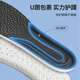 FOOTOPPO stepping on shit-feeling insoles for men, long-standing soft elastic leather insoles for men's sports and military training, special casual soft-soled leather shoes with soft cushions